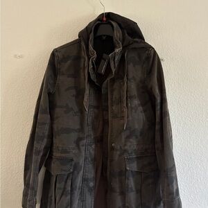 NWT James Perse Camouflage Hooded Jacket